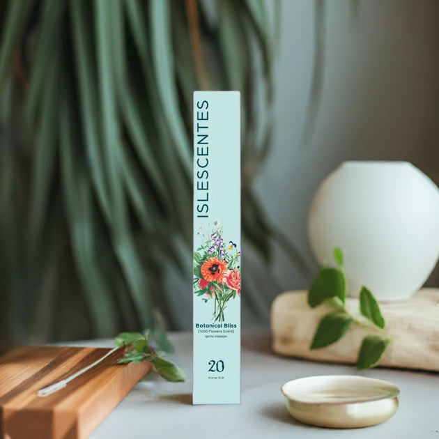 1000 Flowers Incense Botanical Bliss Natural Aromatherapy Incense  Long-lasting natural incense stick with tropical island fragrance by Islescentes