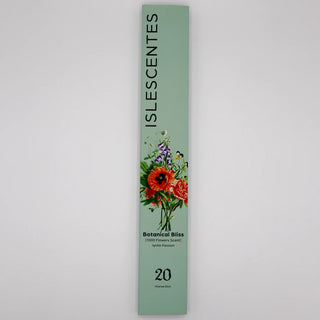 Botanical Bliss 1000 Flowers Incense Stick White Front Islescentes