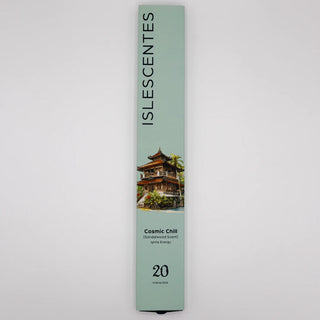 Cosmic Chill Sandalwood Incense Stick White Front Islescentes