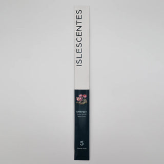 ISLESCENTES Embrace Lotus Incense Stick product packaging on a light gray background