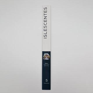 ISLESCENTES Glory Flower Incense Stick product packaging on a light gray background