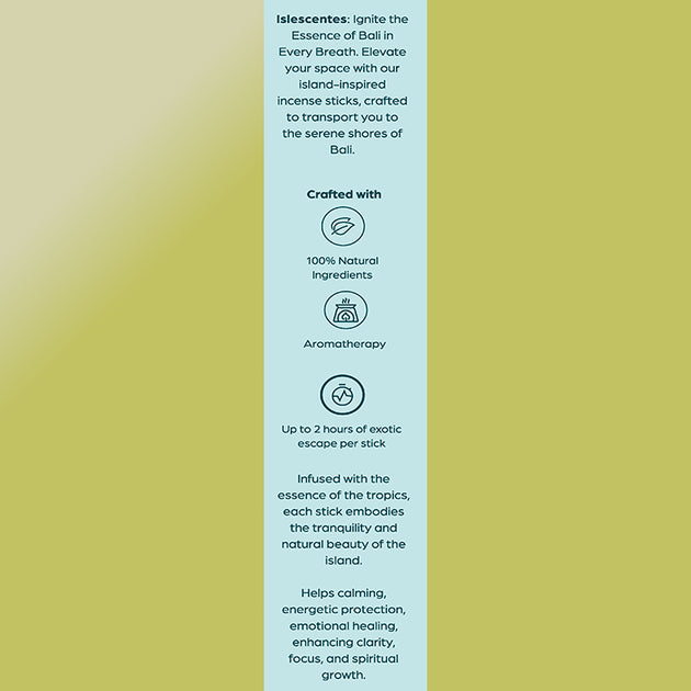 Islescentes Honey Incense Queen Bee Top Back Description