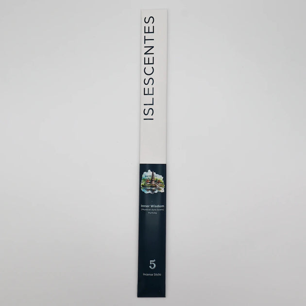 ISLESCENTES Inner Wisdom Mystical Aura Incense Stick product packaging on a light gray background