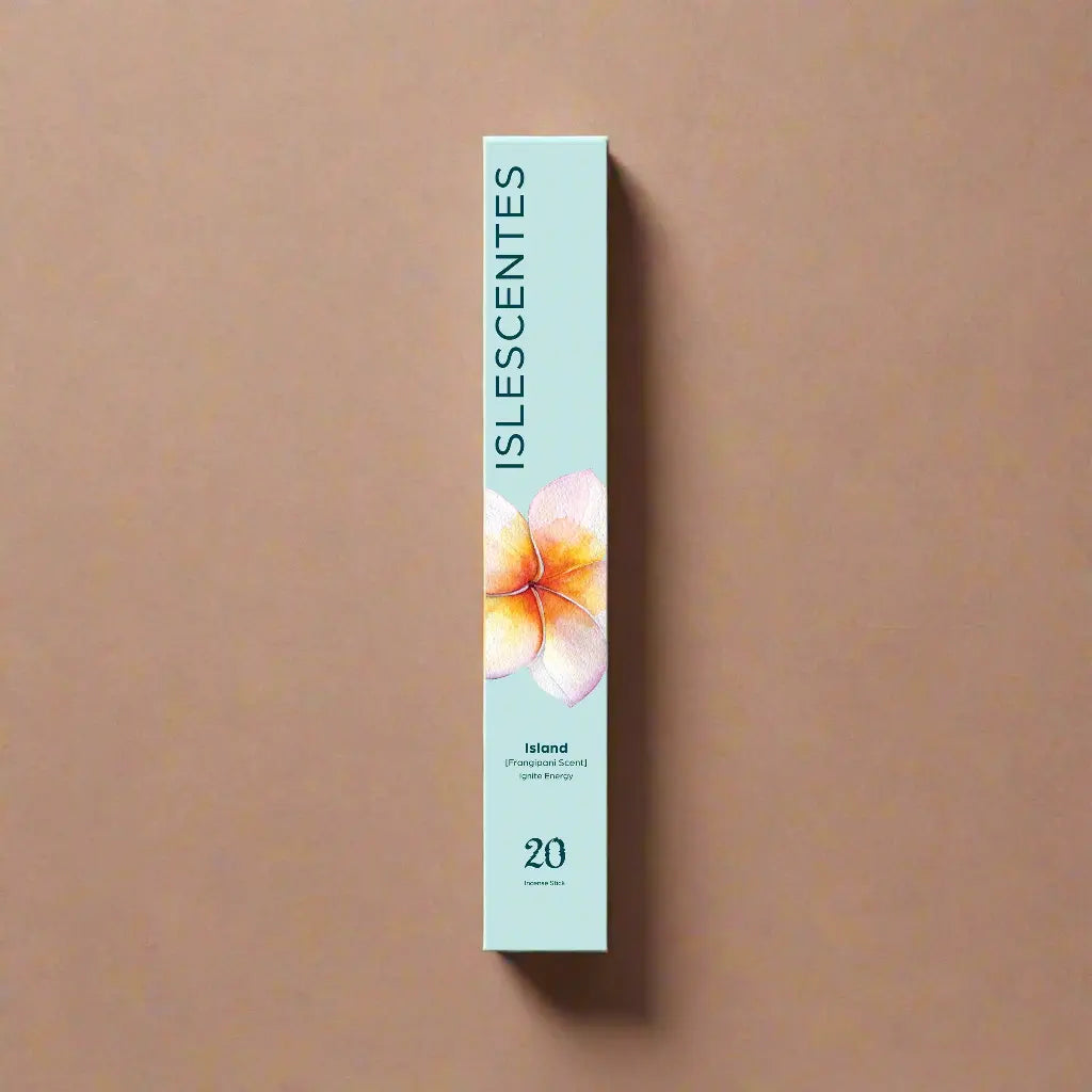 Islescentes Island Natural Aromatherapy Incense Frangipani Product Top