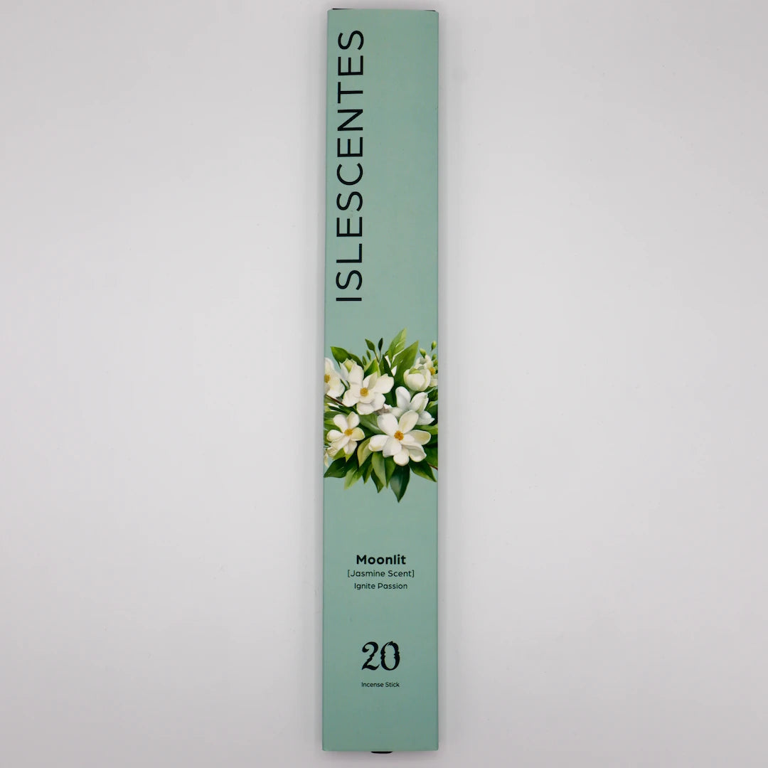  Moonlit Jasmine Incense Stick White Front Islescentes