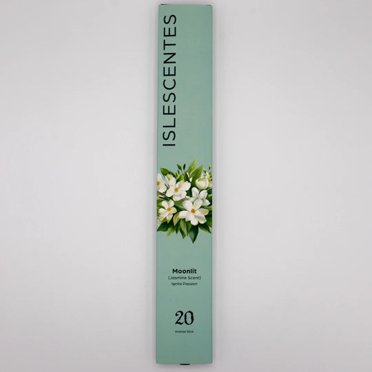  Moonlit Jasmine Incense Stick White Front Islescentes