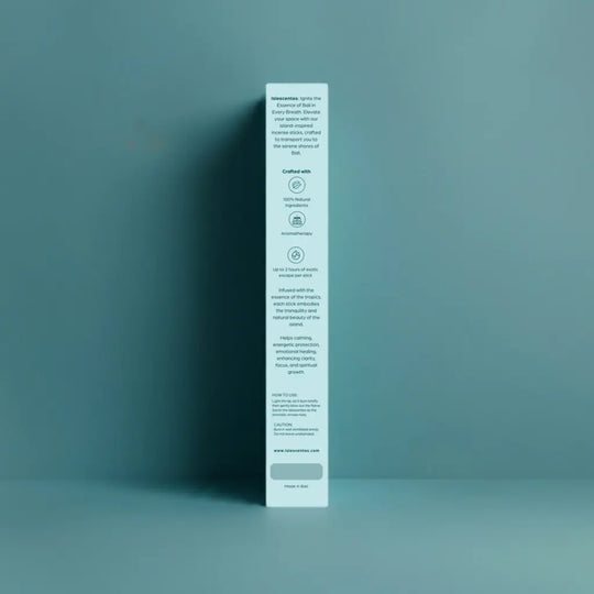 Islescentes Moonlit Natural Aromatherapy Incense Jasmine Product  Back