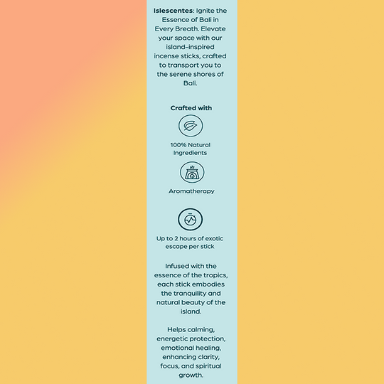 Islescentes Mystical Aura Incense Inner Wisdom Top Back Description