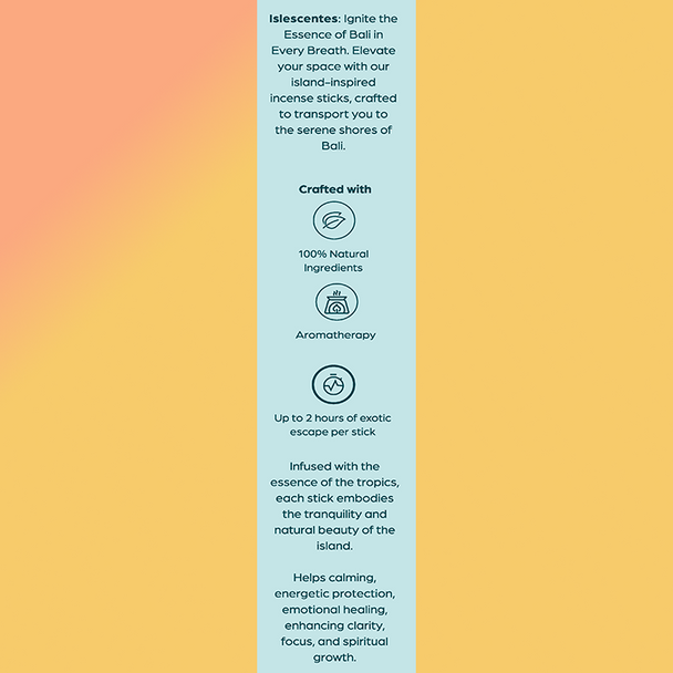 Islescentes Mystical Aura Incense Inner Wisdom Top Back Description