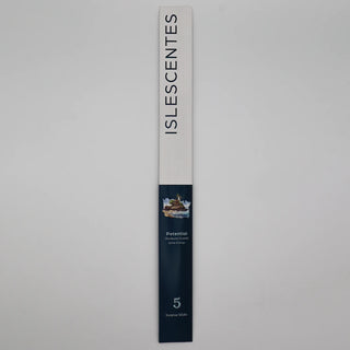ISLESCENTES Potential Sunburst Incense Stick product packaging on a gray background