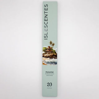 Potential Sunburst Incense Stick White Front Islescentes