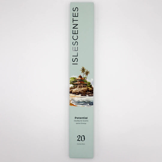 Potential Sunburst Incense Stick White Front Islescentes