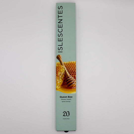 Queen Bee Honey Incense Stick White Front Islescentes
