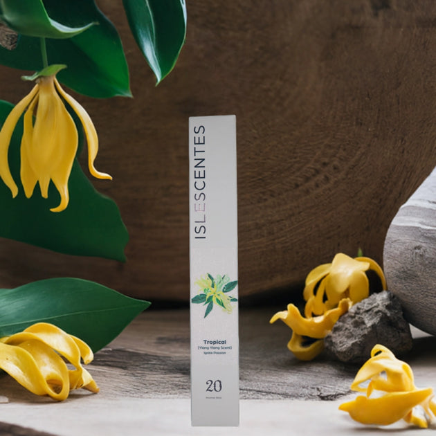 Tropical Ylang Ylang Incense Long-lasting natural incense stick with tropical island fragrance by Islescentes